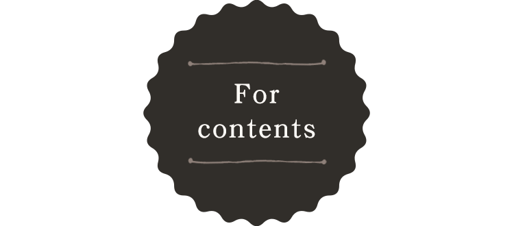 For contents